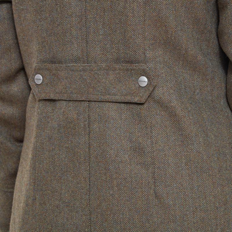 Schoffel Ptarmigan GORE-TEX Ladies Tweed Coat - Loden Green Herringbone Tweed