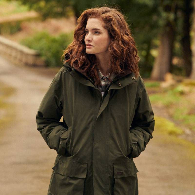 Waterproof Jackets Barbour Ladies Utility Jacket Olive Barbour Una