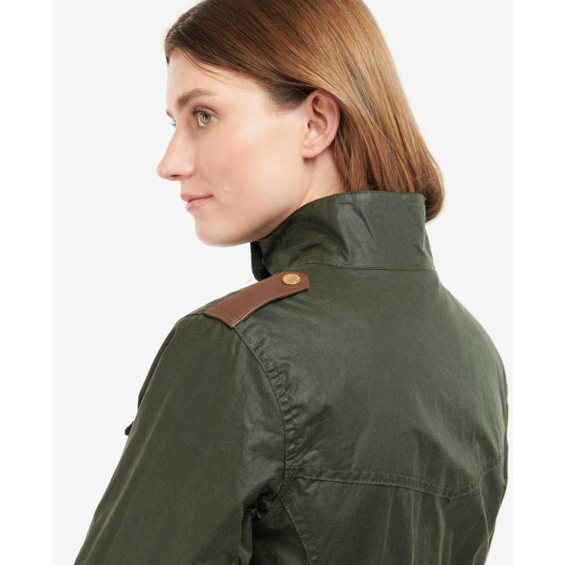 Barbour Premium Defence Ladies Wax Jacket - Archive Olive/Ancient