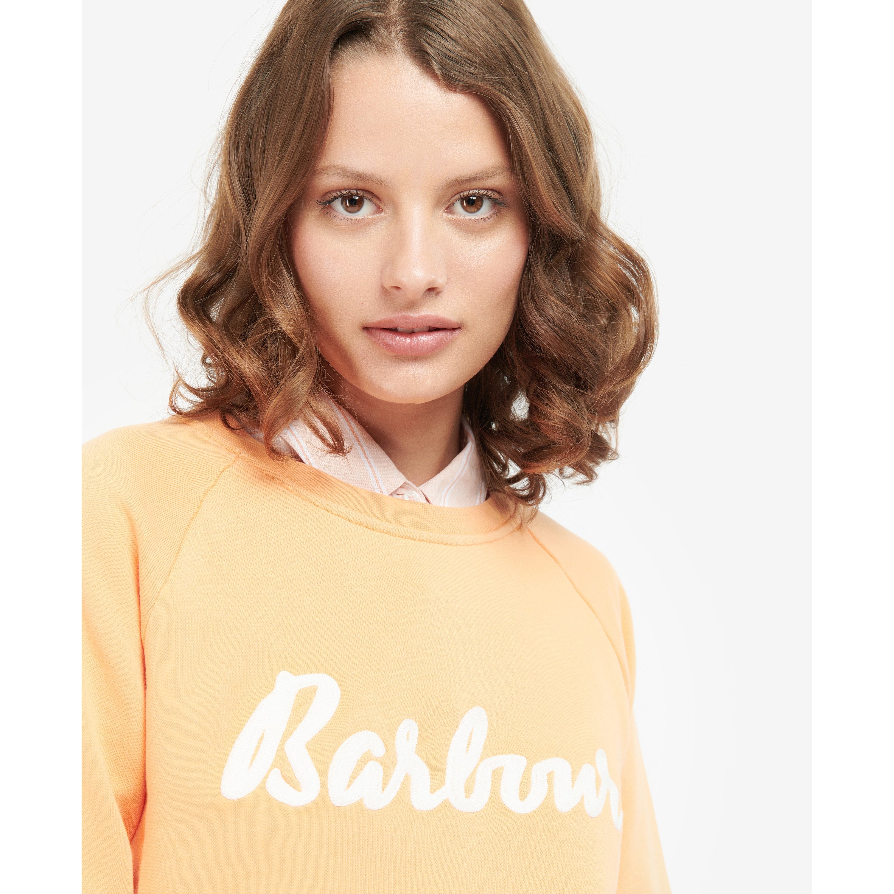 Barbour Otterburn Ladies Sweatshirt - Papaya
