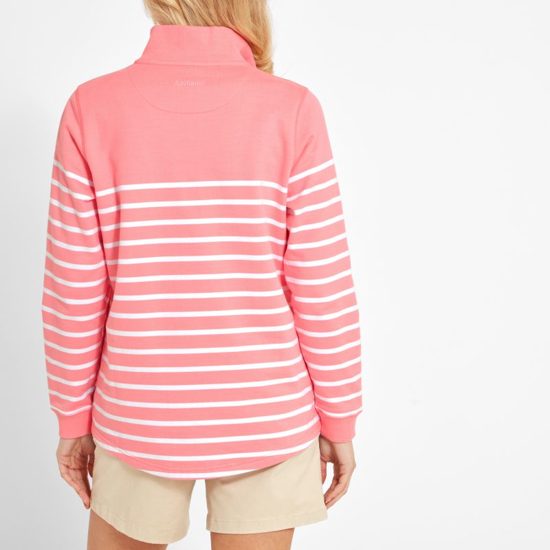 Schoffel Hope Cove 1/4 Zip Ladies Sweatshirt - Flamingo