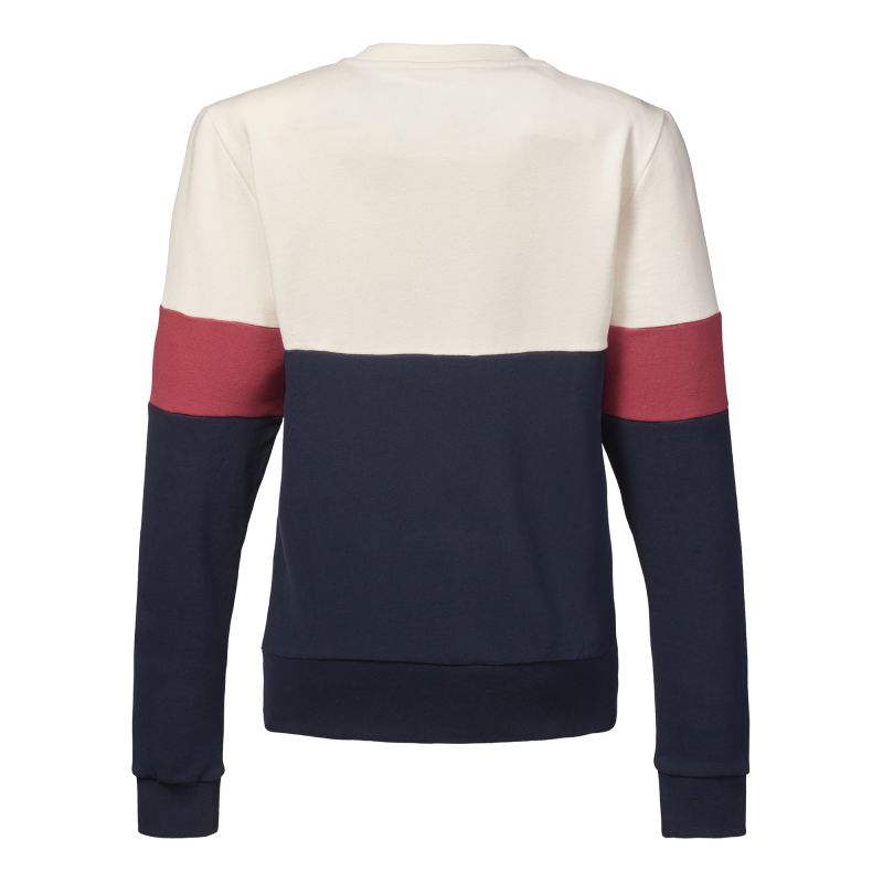 Musto Marina Tri-Colour Ladies Sweatshirt - Navy/Antique Sail White