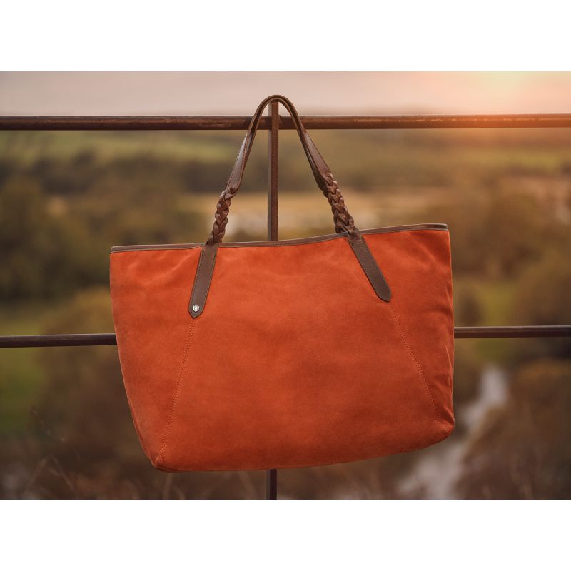 Fairfax & Favor Burford Ladies Shoulder Bag - Sunset Orange