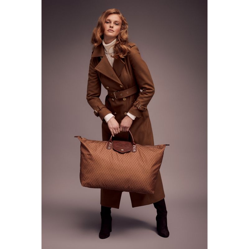 Holland Cooper Regency Packable Holdall - Tan Monogram
