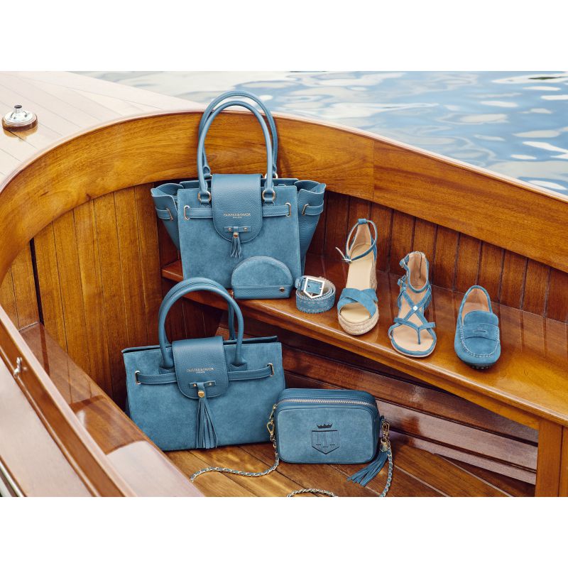 Fairfax & Favor Finsbury Ladies Shoulder Bag - Ocean Blue