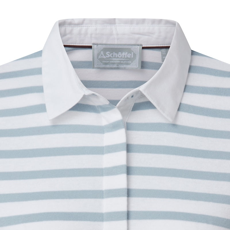 Schoffel Sunny Cove Ladies Shirt - Ice Grey Stripe