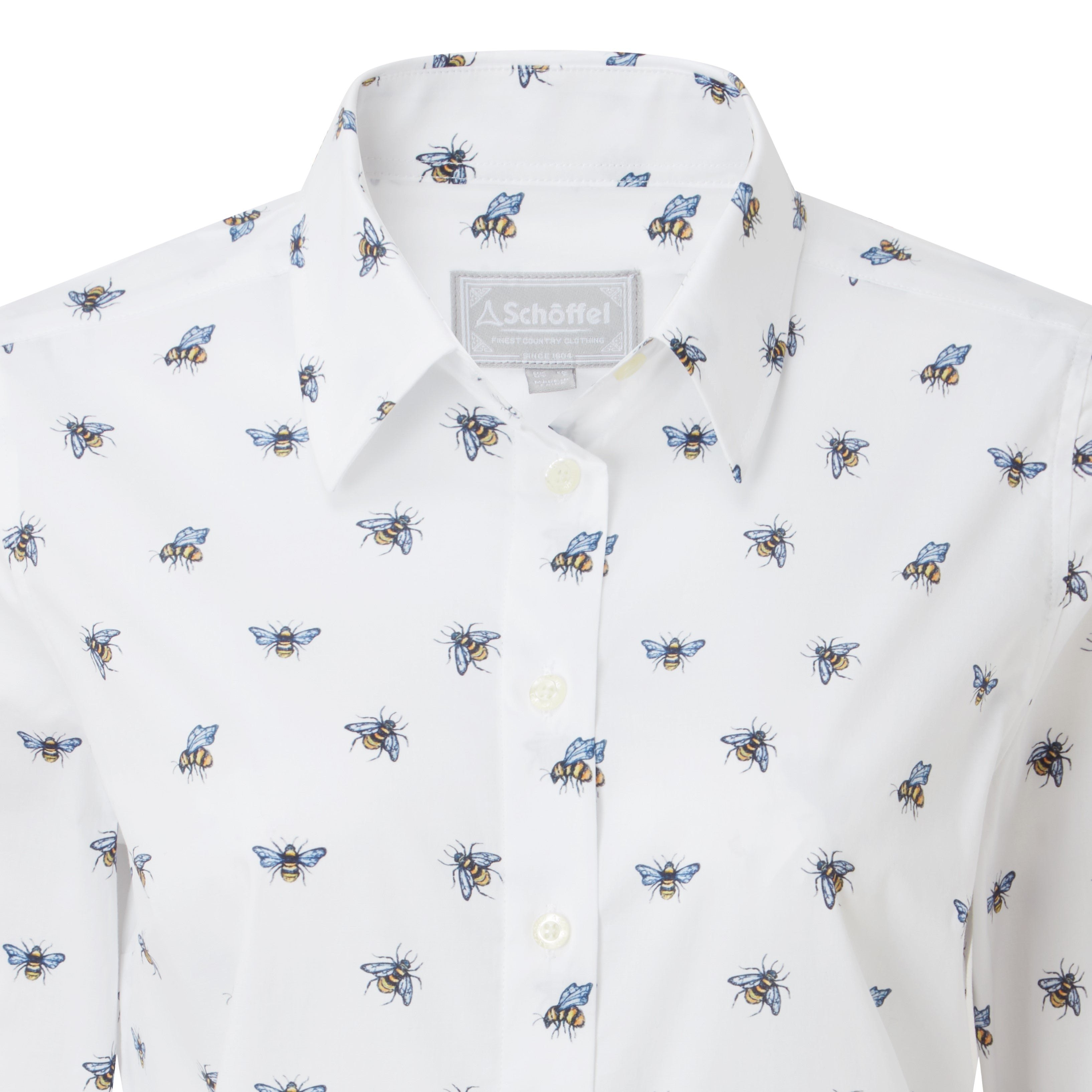 Schoffel Ladies Norfolk Shirt - Bee Print