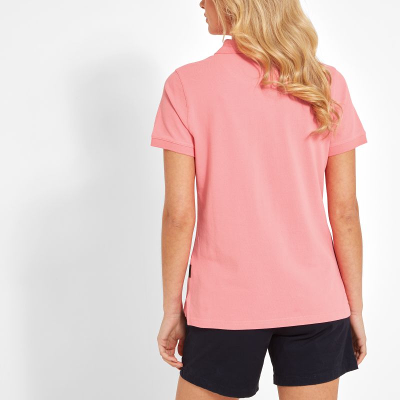 Schoffel St Ives Tailored Ladies Polo Shirt - Flamingo