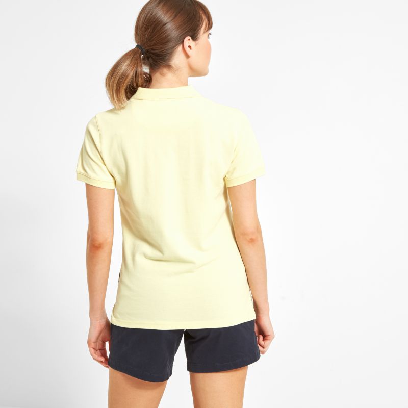 Schoffel St Ives Tailored Ladies Polo Shirt - Pale Lemon
