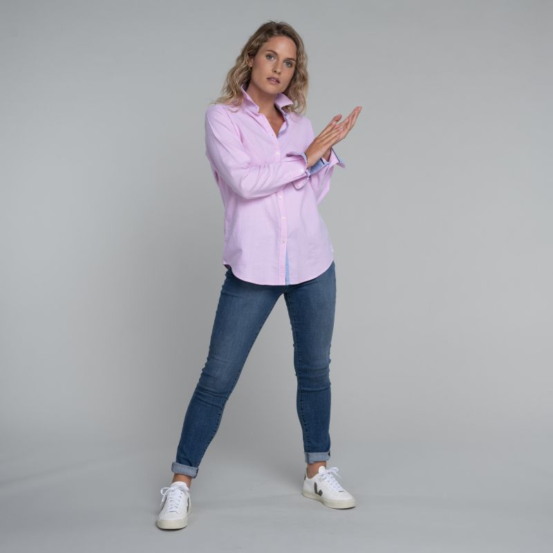 Schoffel Cley Soft Oxford Ladies Shirt - Pale Pink