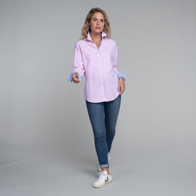 Schoffel Cley Soft Oxford Ladies Shirt - Pale Pink
