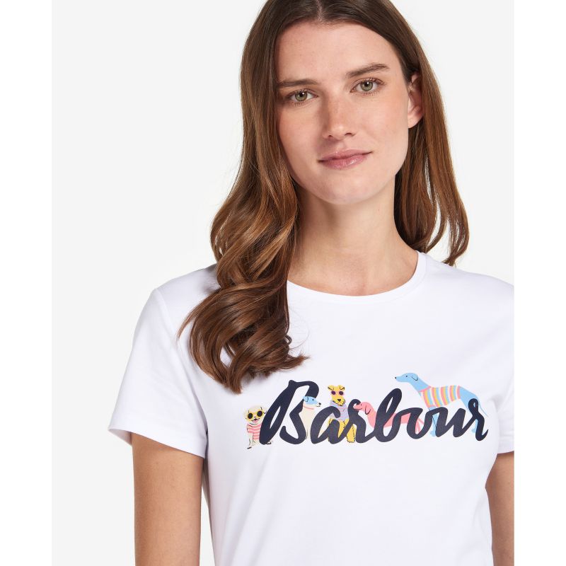 Barbour Southport Ladies T-Shirt - White