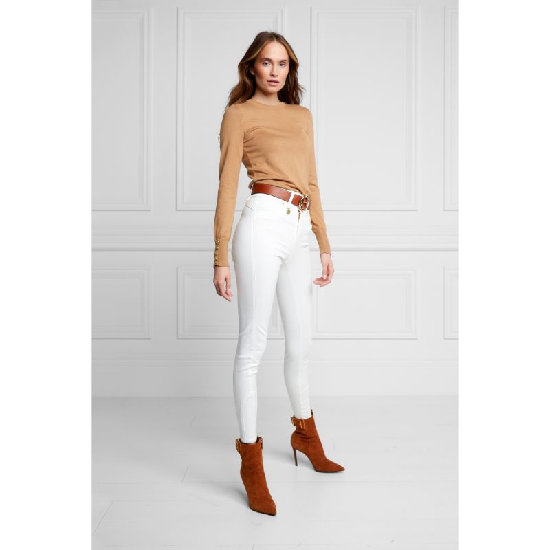 Holland Cooper Ladies Jodhpur Jeans  - White