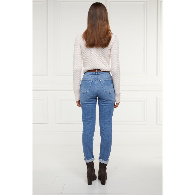 Holland Cooper High Rise Ladies Slim Jeans - Vintage Indigo