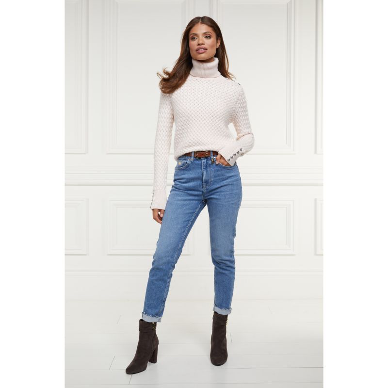 Holland Cooper High Rise Ladies Slim Jeans - Vintage Indigo