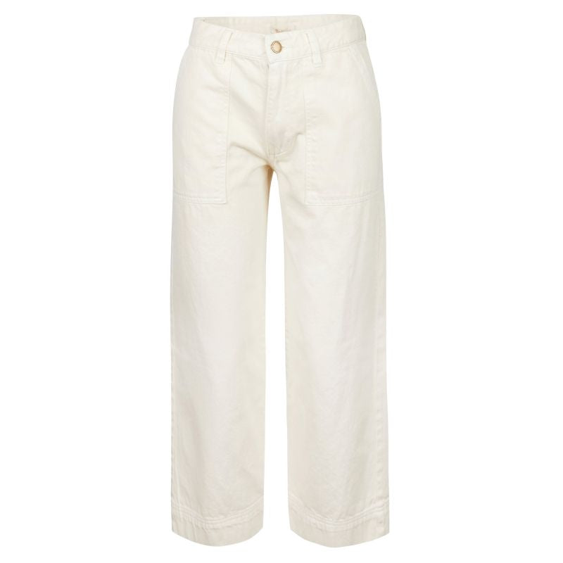 Barbour Southport Ladies Cropped  Jean - Ecru