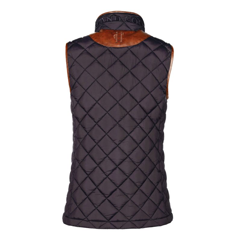 Holland Cooper Country Ladies Quilted Gilet - Chocolate