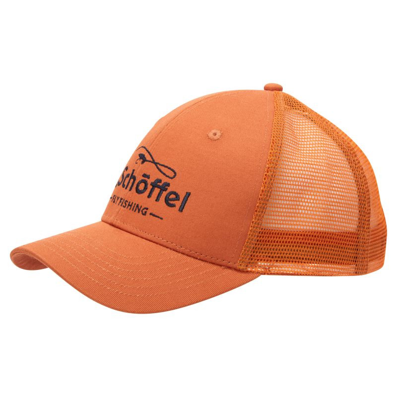 Schoffel Fly Fishing Mens Trucker Cap - Sunset Orange