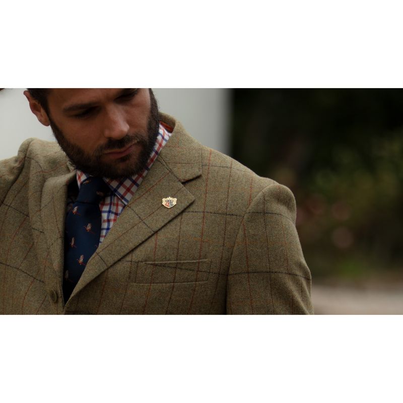 Alan Paine Combrook Mens Tweed Blazer - Elm