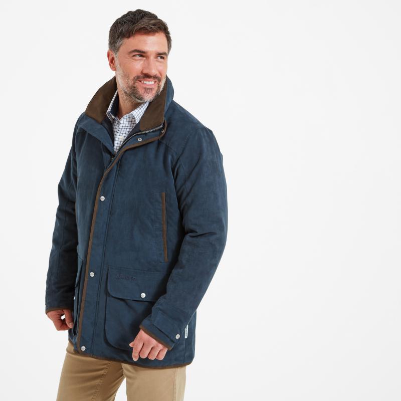 Schoffel Oundle Mens Country Waterproof Coat - Navy