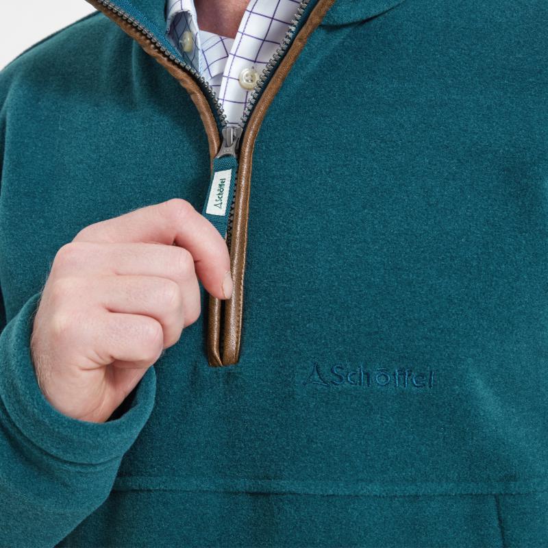 Schoffel Berkeley 1/4 Zip Fleece - Dark Teal