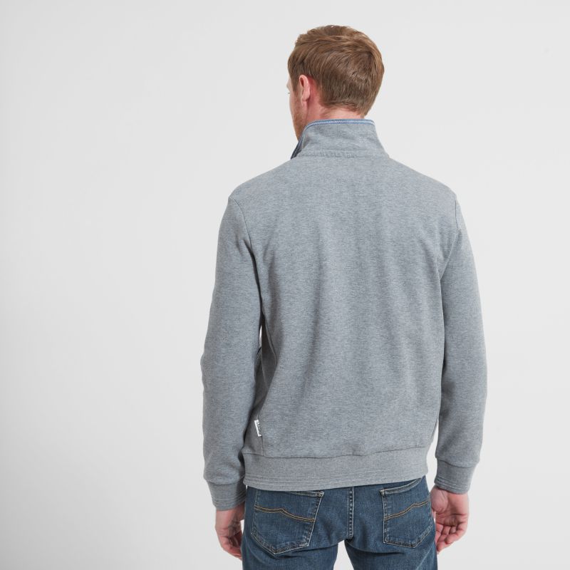 Schoffel Falmouth 1/4 Zip Mens Leisure Sweatshirt - Grey