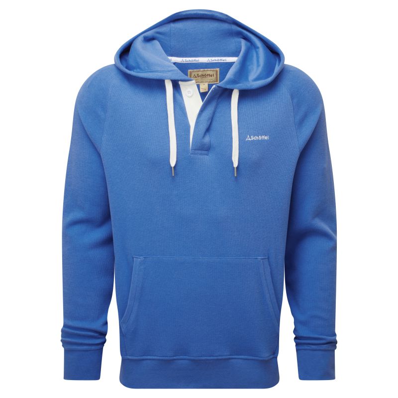 Schoffel Hartland Quay Mens Hooded Jumper - Cornflower Blue