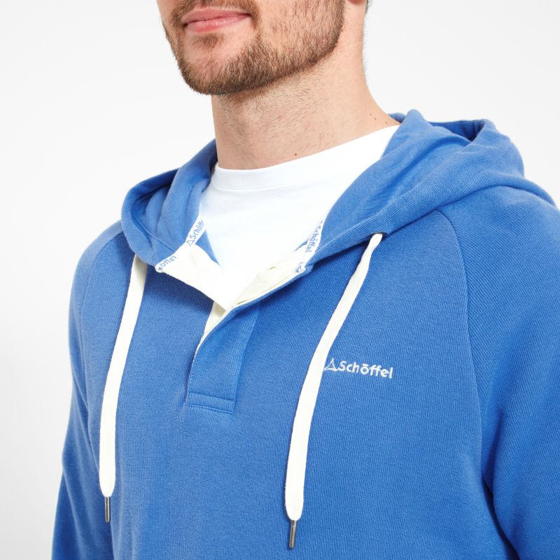 Schoffel Hartland Quay Mens Hooded Jumper - Cornflower Blue