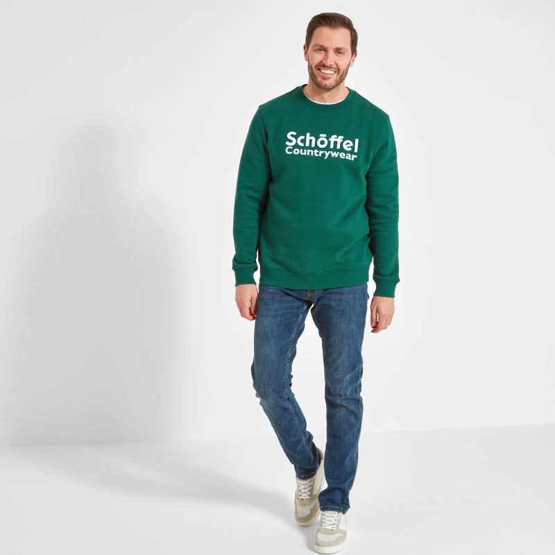 Schoffel St Ouen Mens Sweatshirt - Pine Green