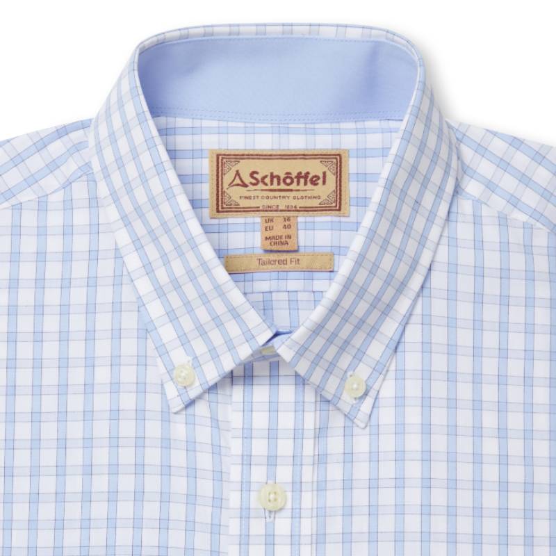 Schoffel Harlyn Tailored Mens Shirt - Blue Check