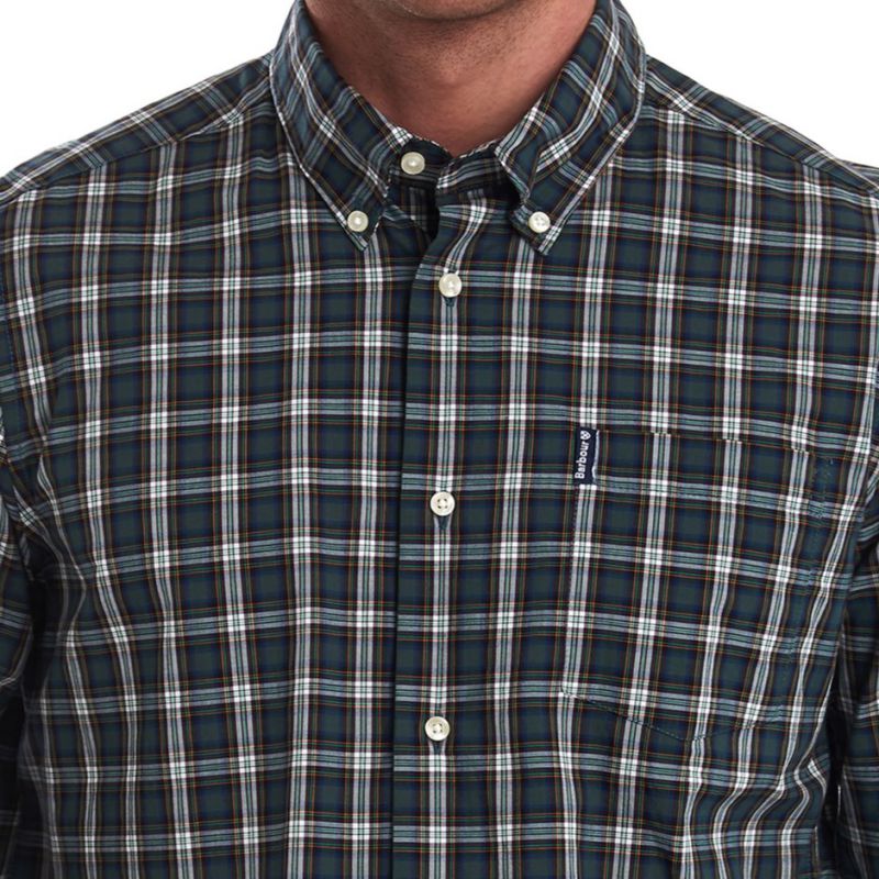 Barbour Highland Check 8 Mens Tailored Shirt - Green