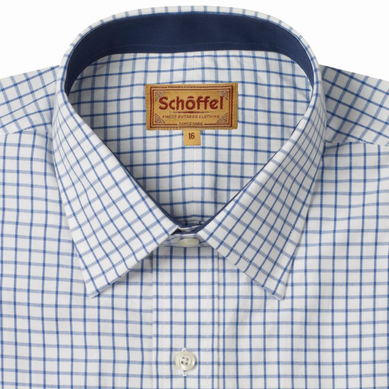 Schoffel Cambridge Tailored Sporting Fit Mens Shirt - Navy