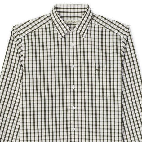 R.M.Williams Collins Mens Cotton Shirt - Khaki