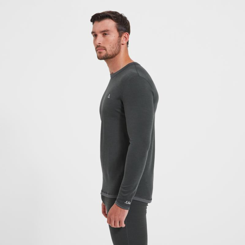Schoffel Technical Crew Neck Mens Top - Charcoal