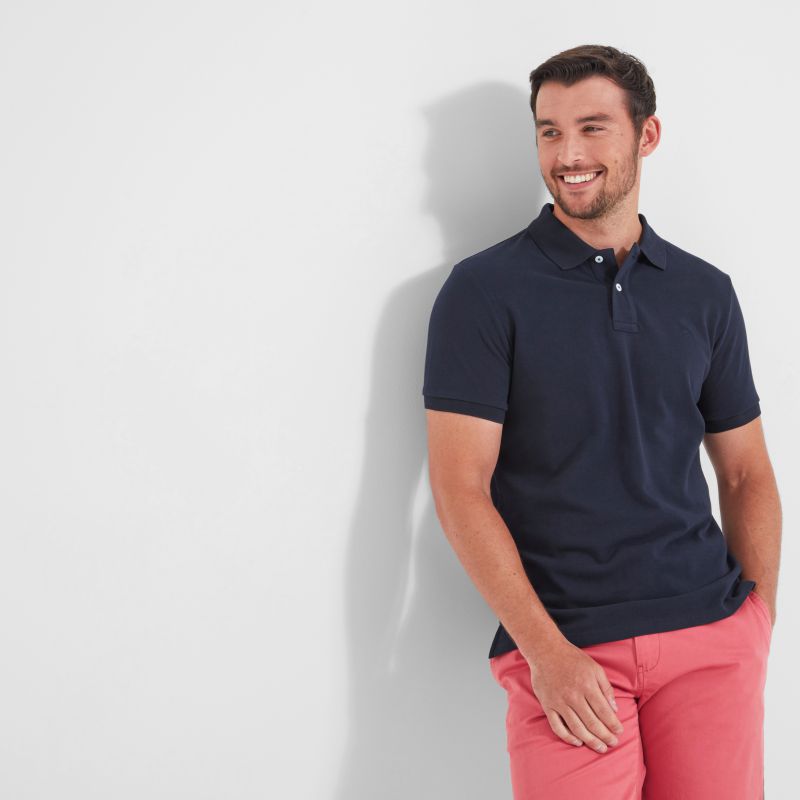 Schoffel St Ives Tailored Mens Polo Shirt - Navy