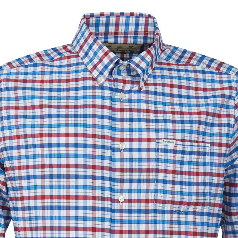 Barbour Hallhill Performance Mens Shirt - Red