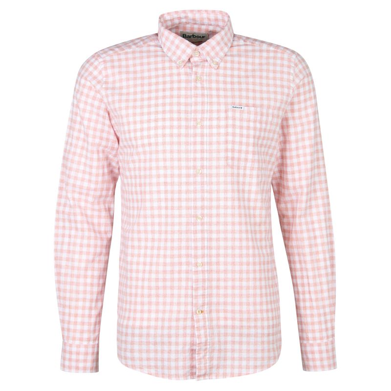Barbour Kane Tailored Mens Shirt - Pink