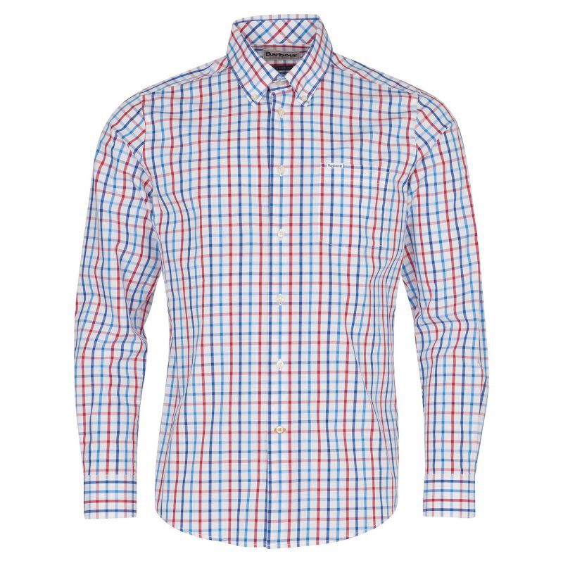 Barbour Eldon Tailored Fit Mens Shirt - Red