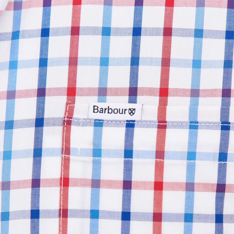 Barbour Eldon Tailored Fit Mens Shirt - Red