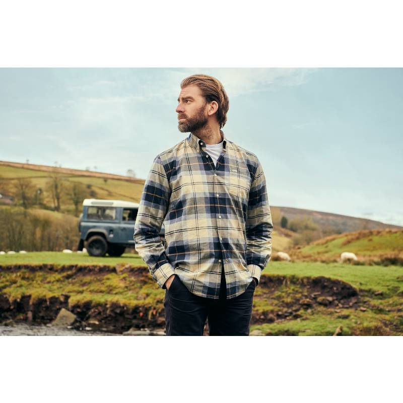 Barbour Eden Regular Fit Mens Shirt - River Birch Tartan