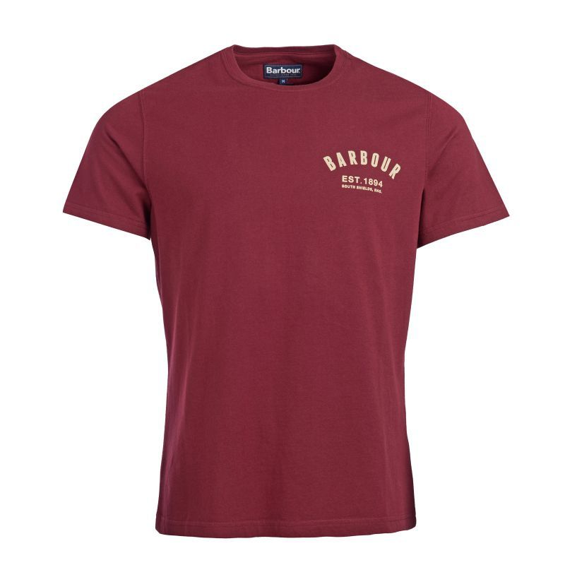 Barbour Preppy Mens T-Shirt - Ruby