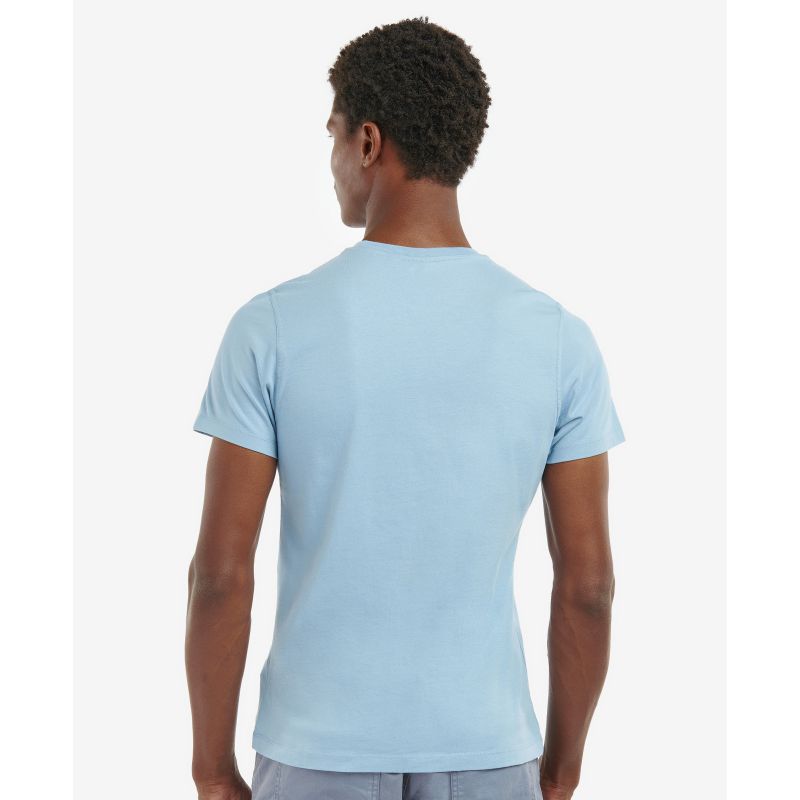 Barbour Satley Graphic Mens T-Shirt - Powder Blue