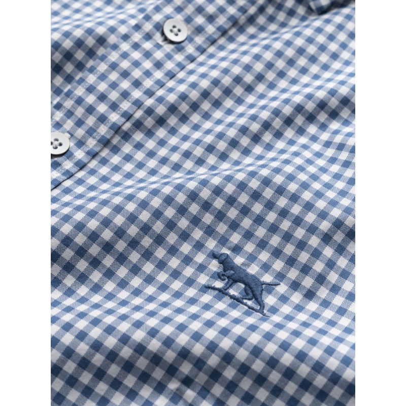 Rodd & Gunn Check Oxford Mens Shirt - Sea Blue