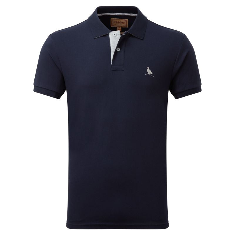 Schoffel St Ives Jersey Mens Polo Shirt - Navy