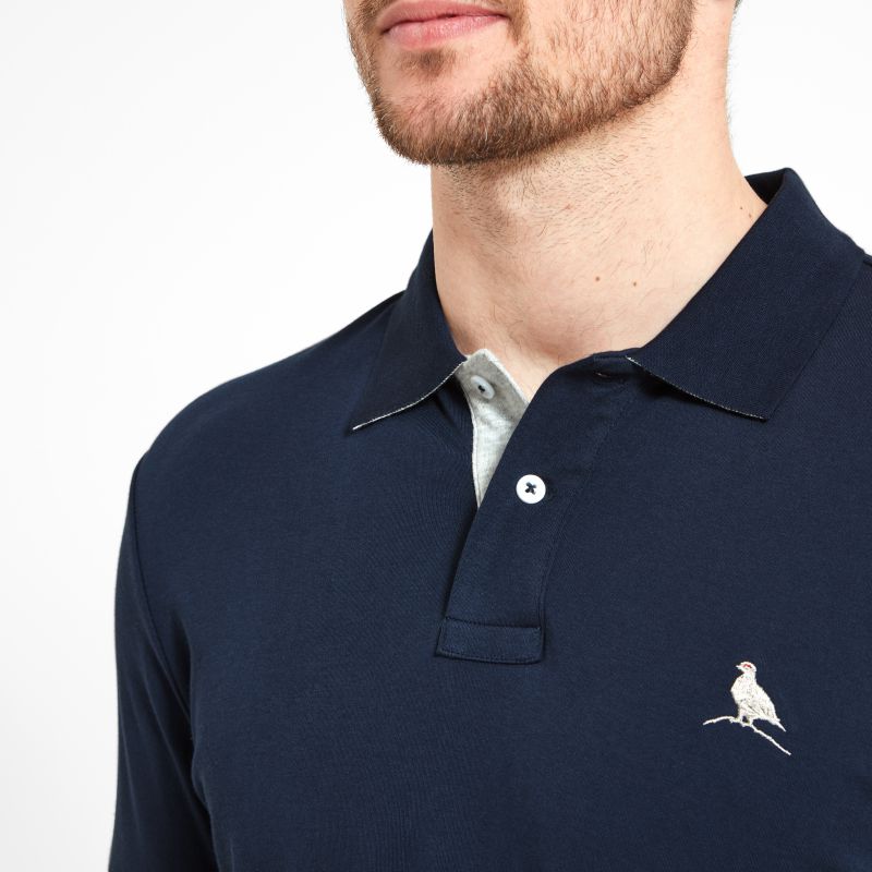 Schoffel St Ives Jersey Mens Polo Shirt - Navy