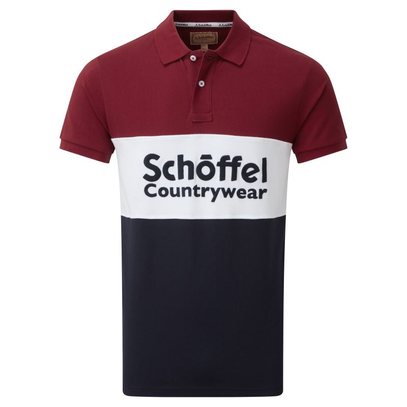 Schoffel Exeter Heritage Polo Shirt - Bordeaux