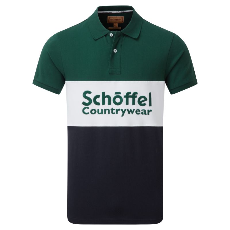 Schoffel Exeter Heritage Polo Shirt - Navy
