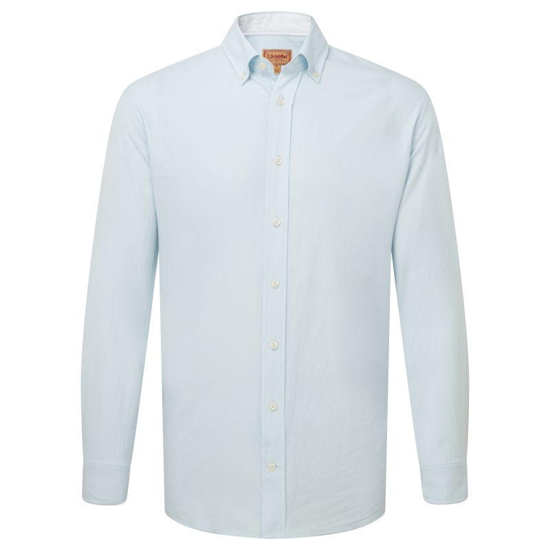 Schoffel Titchwell Tailored Fit Mens Shirt - Pale Blue