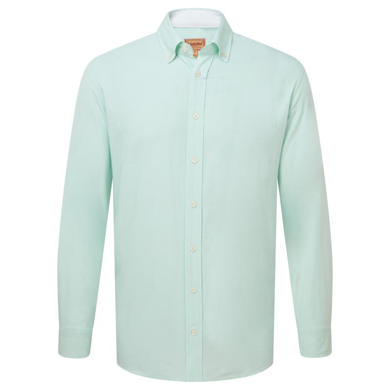 Schoffel Titchwell Tailored Fit Mens Shirt - Pale Mint