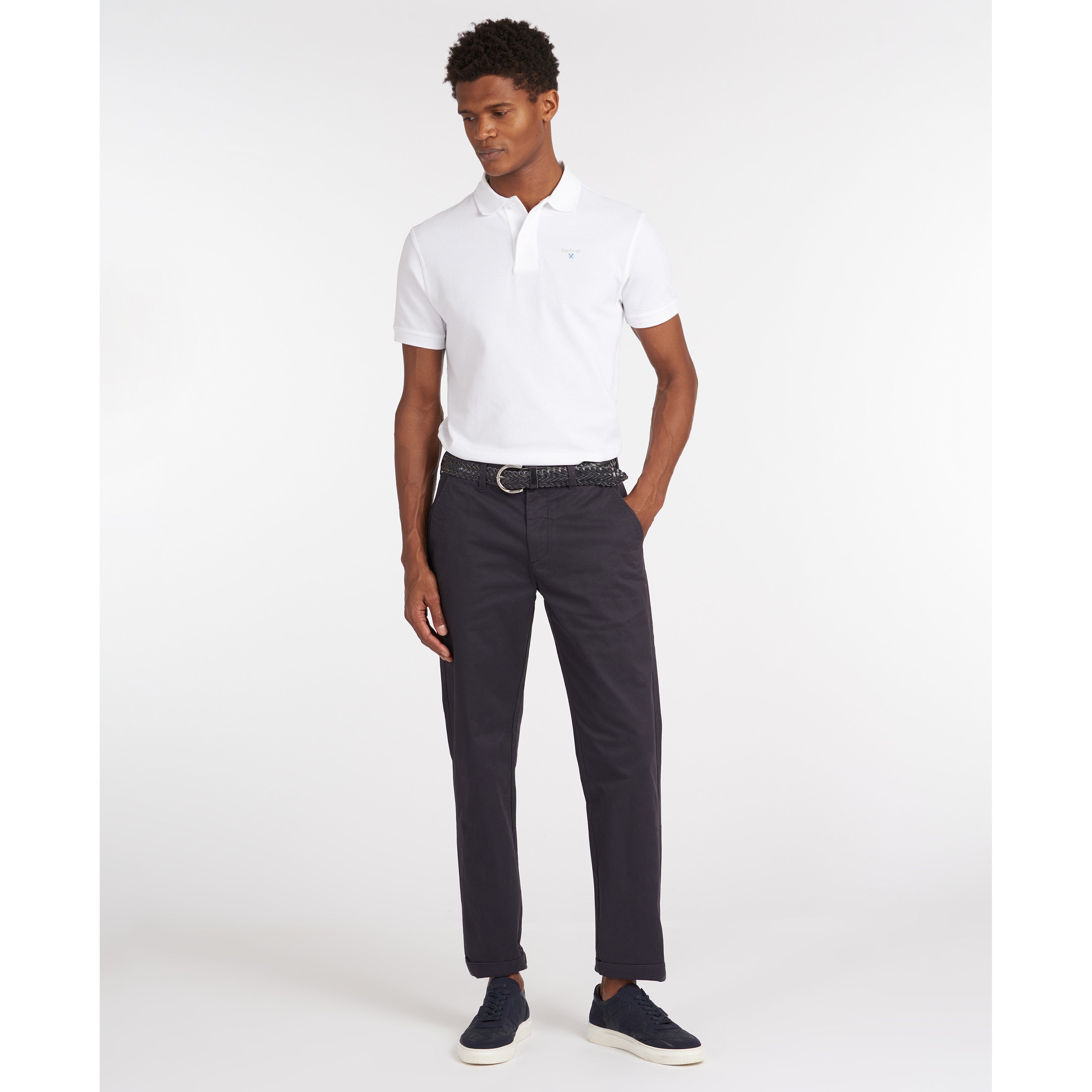 Barbour Neuston Essential Mens Chino Trousers - Navy